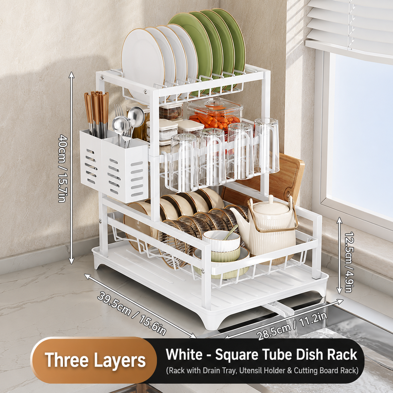 QuickFold Pull-Out Kitchen Rack