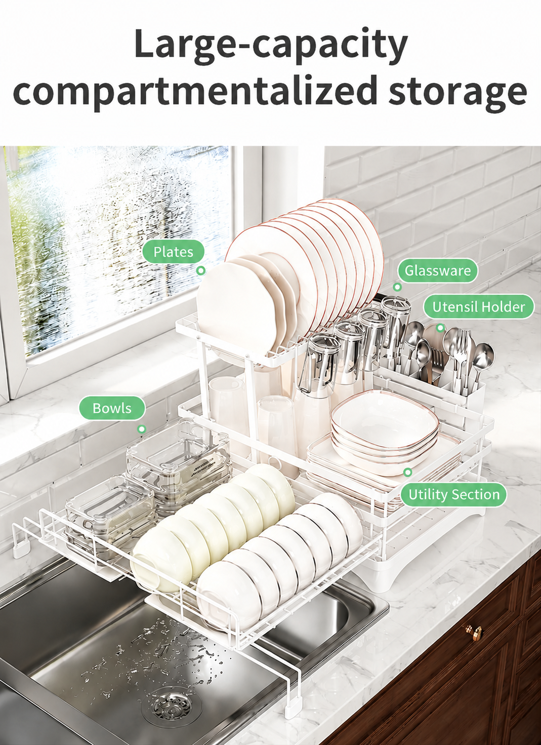 QuickFold Pull-Out Kitchen Rack