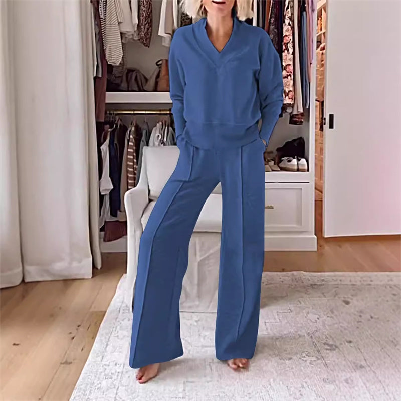 CozyTwo Everyday V-Neck Outfit Set