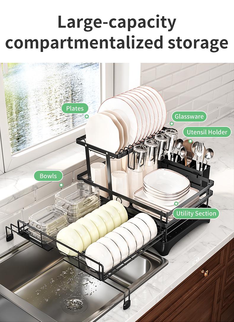 QuickFold Pull-Out Kitchen Rack